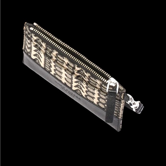 Marc Jacobs The Top Zip Wristlet Canvas Leather Wallet - Picture 8 of 8